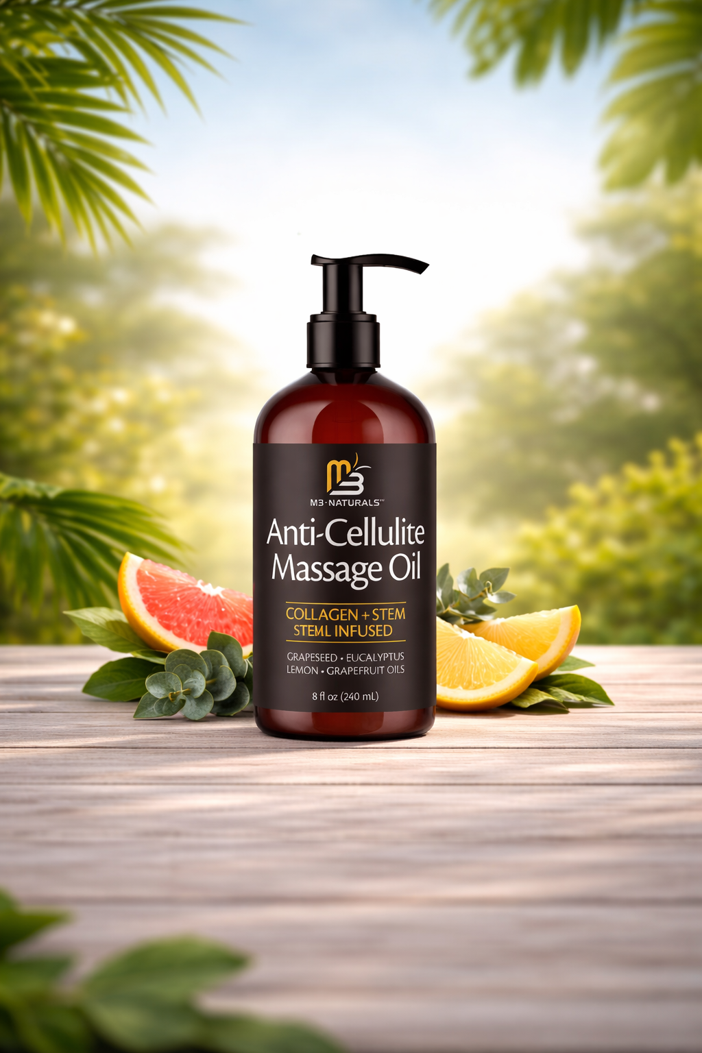 M3 Naturals Cellulite Massage Oil