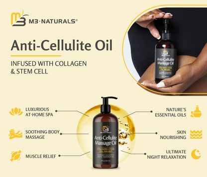 M3 Naturals Cellulite Massage Oil